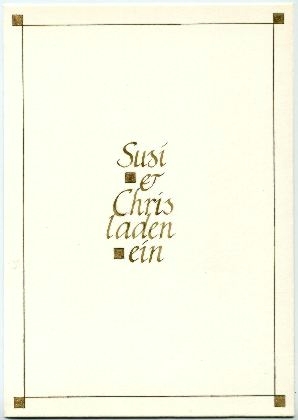 Einladungskarte Susi & Chris